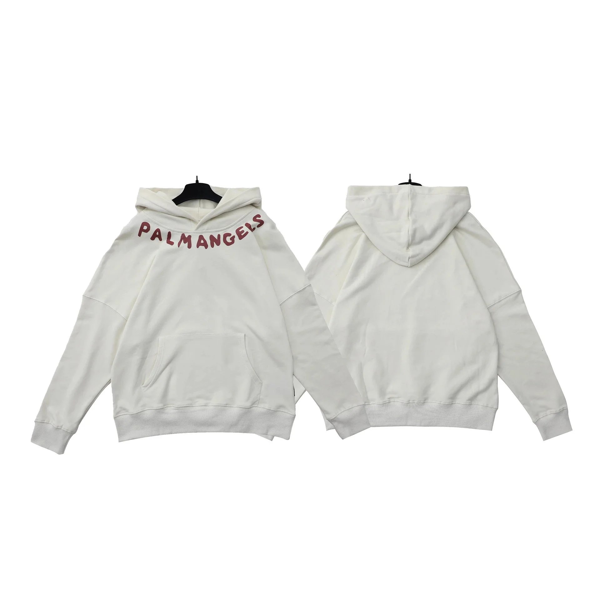 Palm Angels Logo Hoodie Off-White - 10