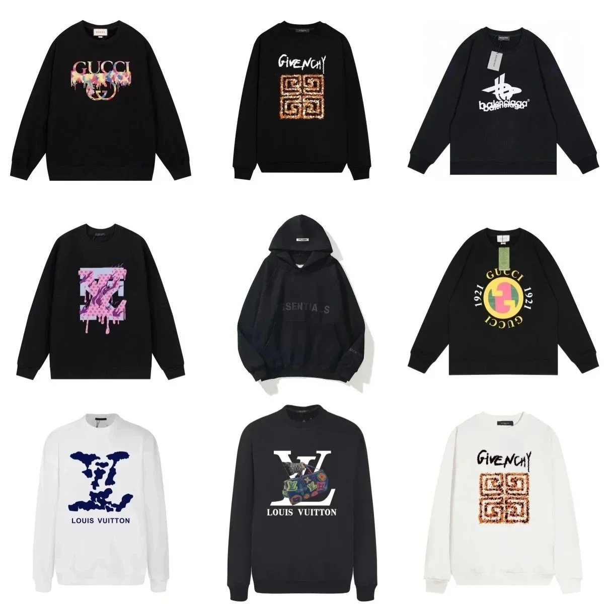 Gucci, Givenchy, Balenciaga, L