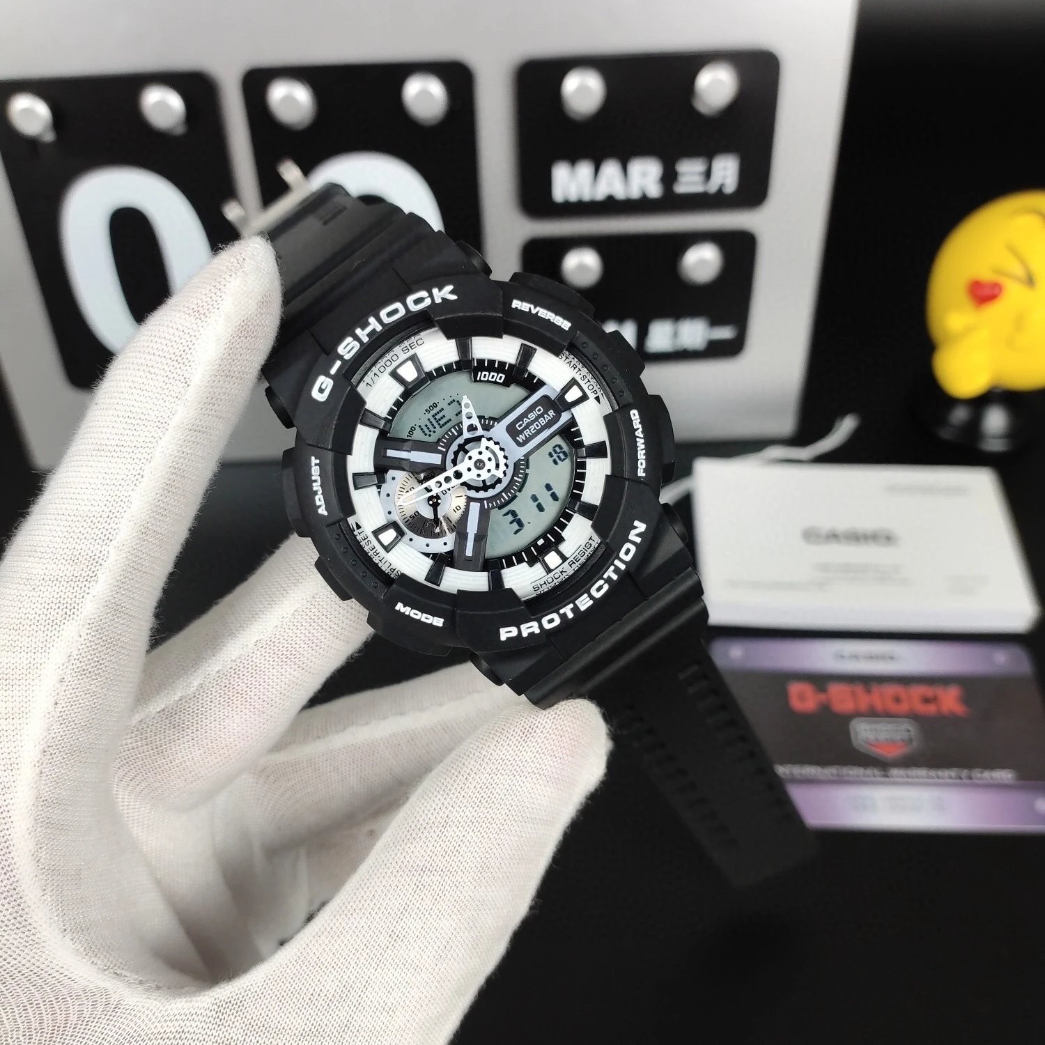 Casio Casio G-Shock GA-100 Panda Watch Black