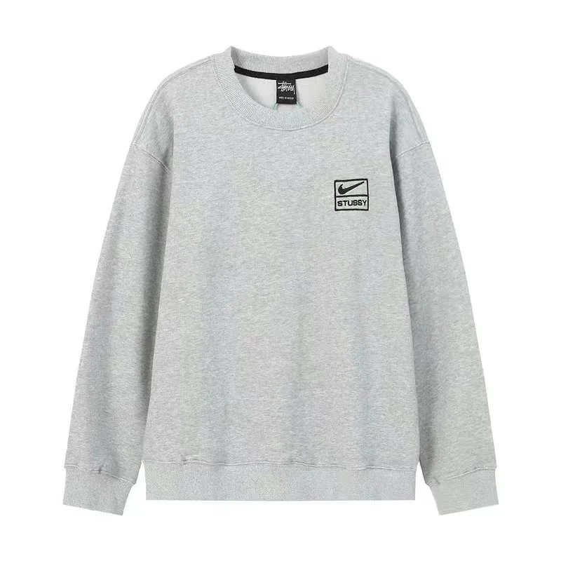 Nike Crewneck Sweatshirt and Jogger Sets — Gray and Black product photo 2