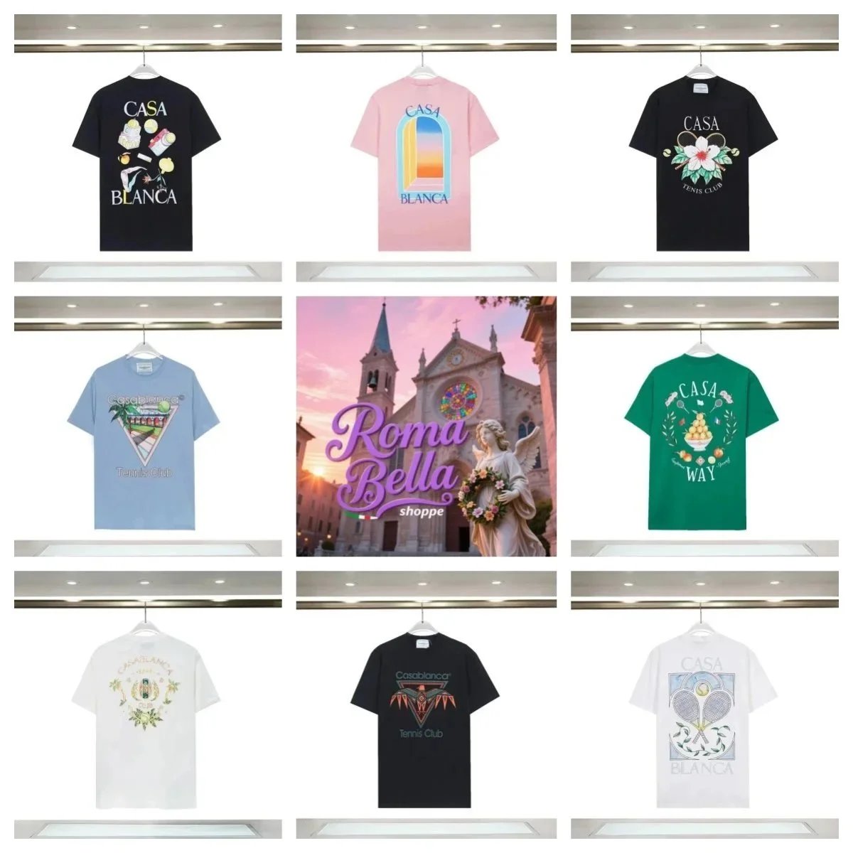 Casablanca Tennis Club Loose T-shirt [40 styles]