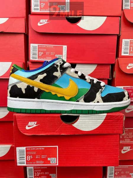Nike SB Dunk Low Retro Cow Print Multicolor Sneakers - 1