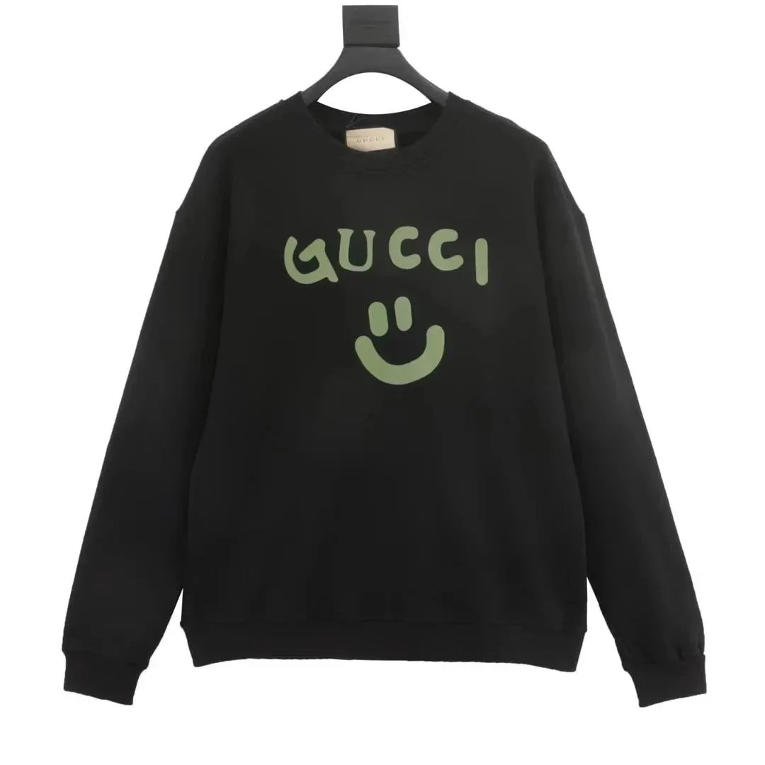 Gucci Rainbow Logo Black Oversized Sweatshirt