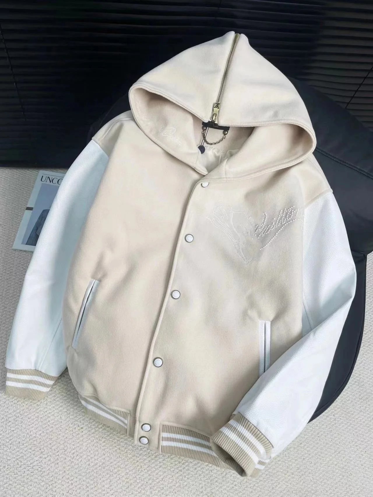 杏色（棒球服连帽）