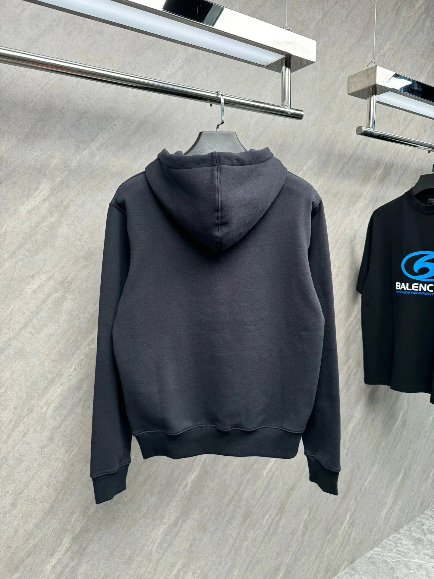 Celine Triomphe Hoodie Charcoal Gray Hoodie - 4
