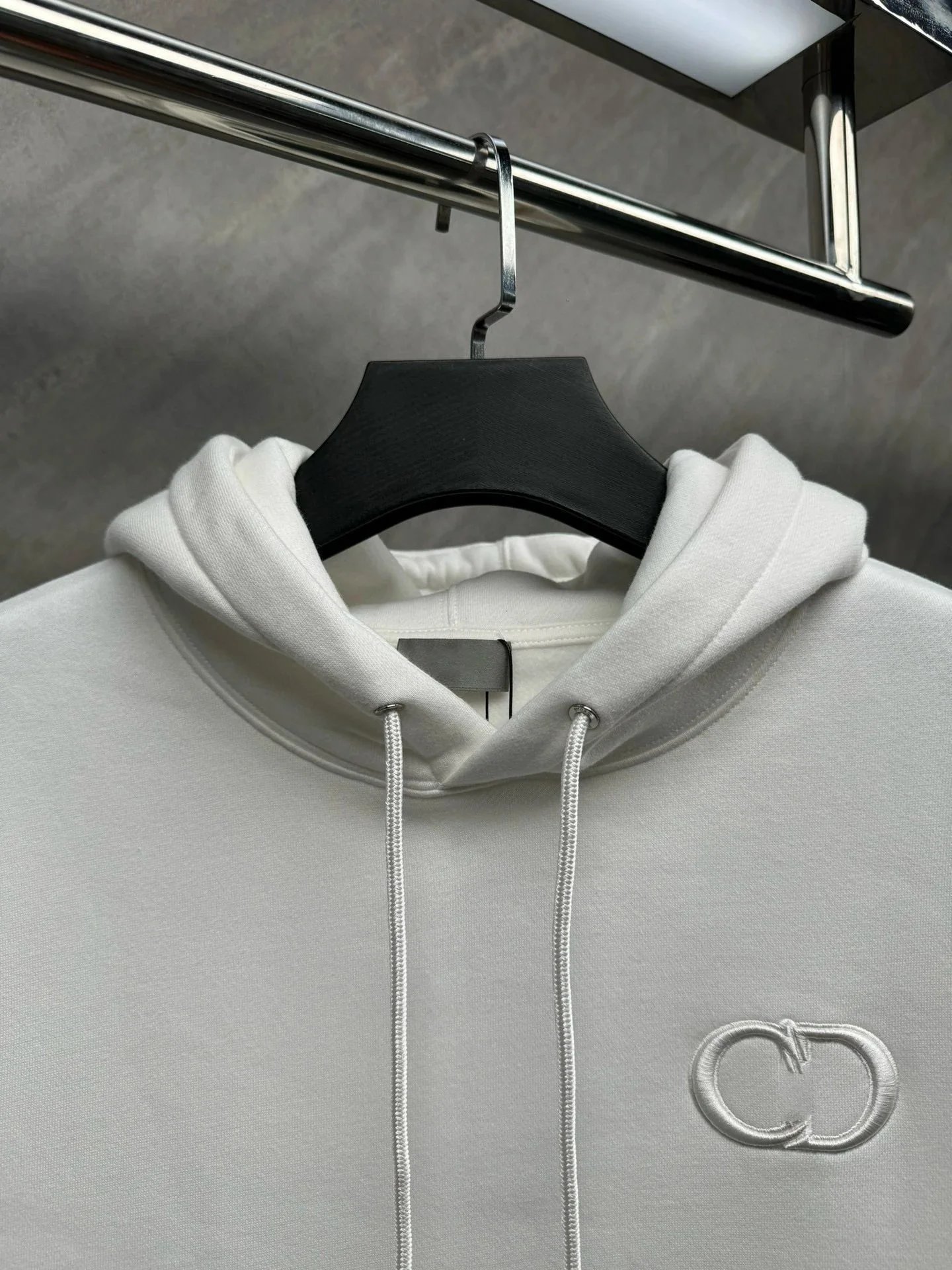 Celine Triomphe Hoodie Charcoal Gray Hoodie - 9