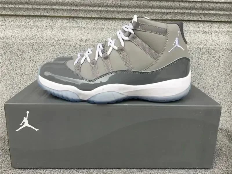 Air Jordan 11 Black White Patent Leather High Top Sneakers