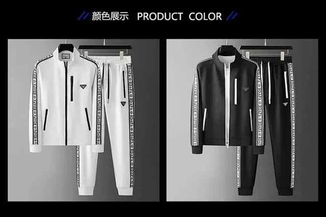 Unbranded Tracksuits Zip-Up Logo-Tape Tracksuit product detail image 1