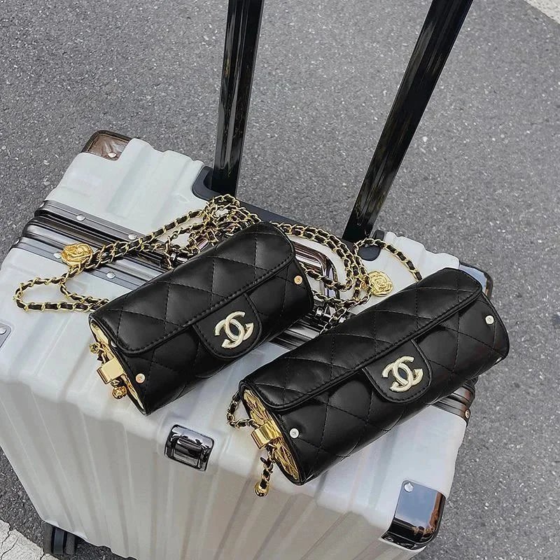 Chanel Crossbody Bags Quilted Cylindrical Chain Bag image 2
