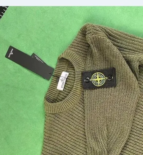 Stone Island Knit Sweater Lime Green - 7