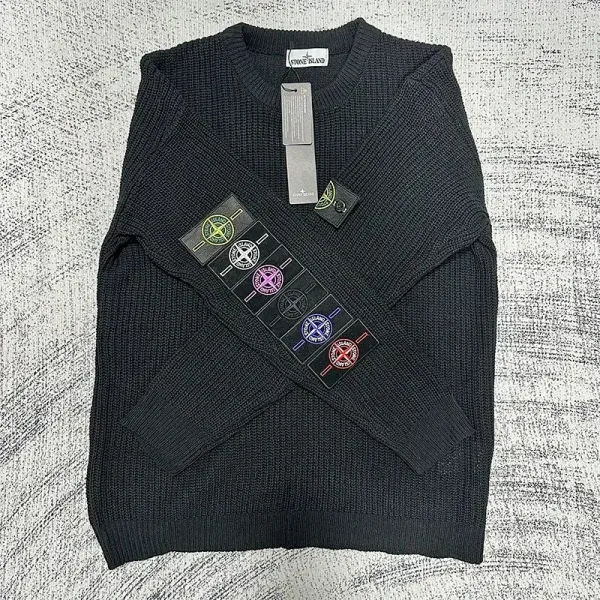 Stone Island Shadow Project Ribbed Knit Sweater Black - 1