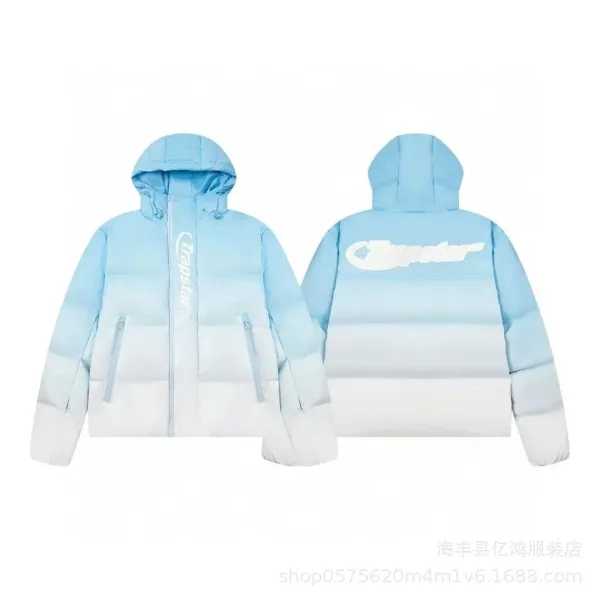 Trapstar Gradient Blue White Down Jacket - 1