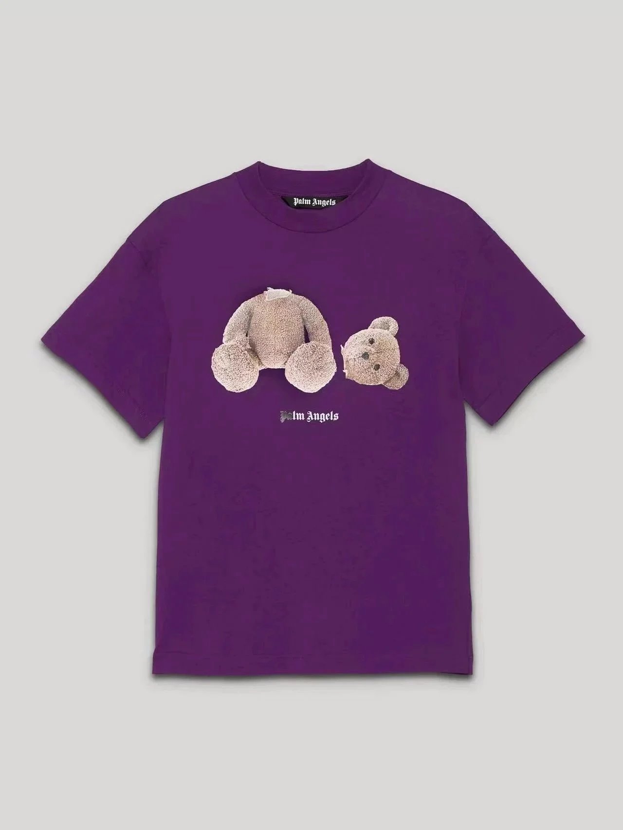 Palm Angels Bear Print White Oversized T-Shirt