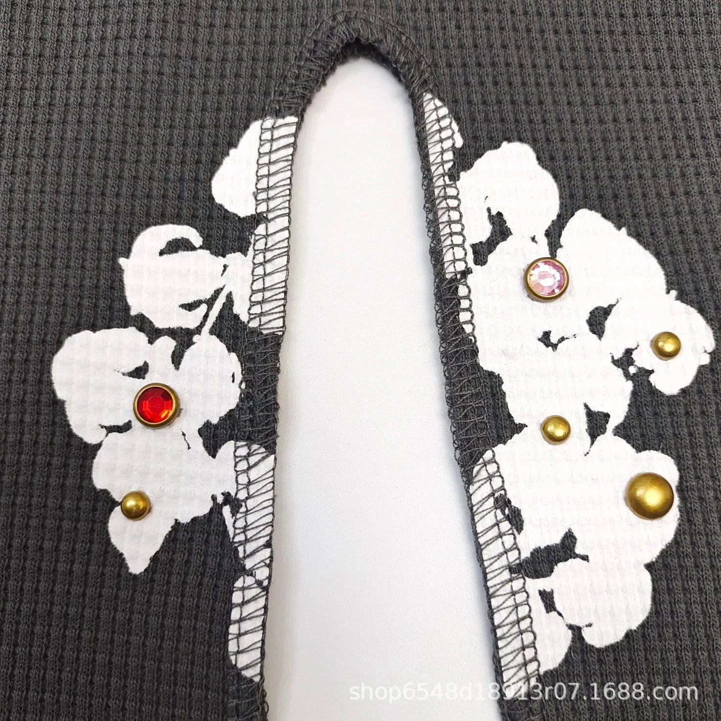 Embroidered Floral Knit Scarf Beige Accessories - 10