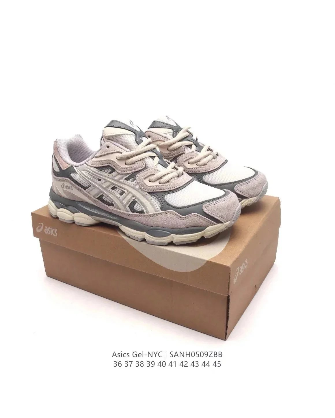 Asics Gel-NYC Silver Green Mesh Running Sneakers