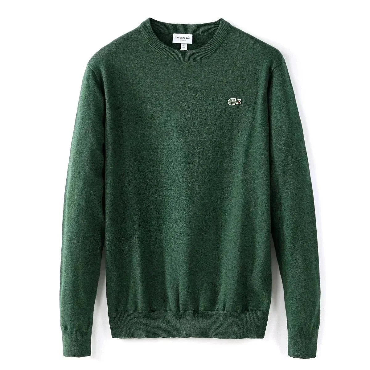 Lacoste Gray V-Neck Sweater Vest and Crewneck Zipper Knit Sweaters