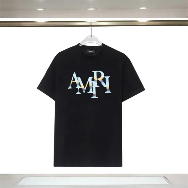 Amiri Logo Graphic T-Shirt Royal Blue - 3