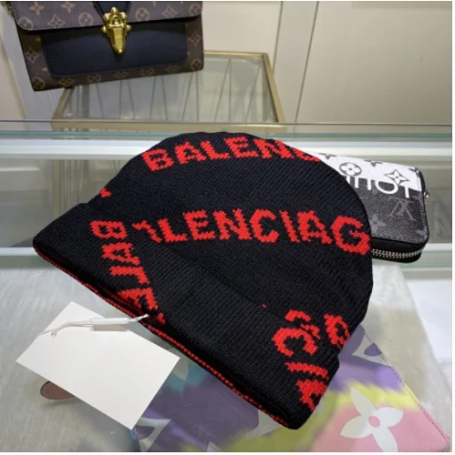 Unbranded Hats Knitted beanie with all-over text design product detail image 5