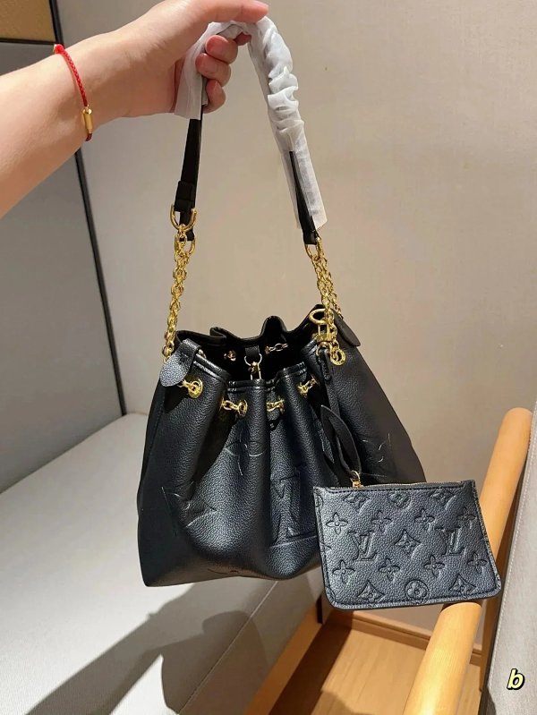 Louis Vuitton Neo Noé Bucket Bag Black Monogram Empreinte with Card Holder product listing in Litbuy spreadsheet finds
