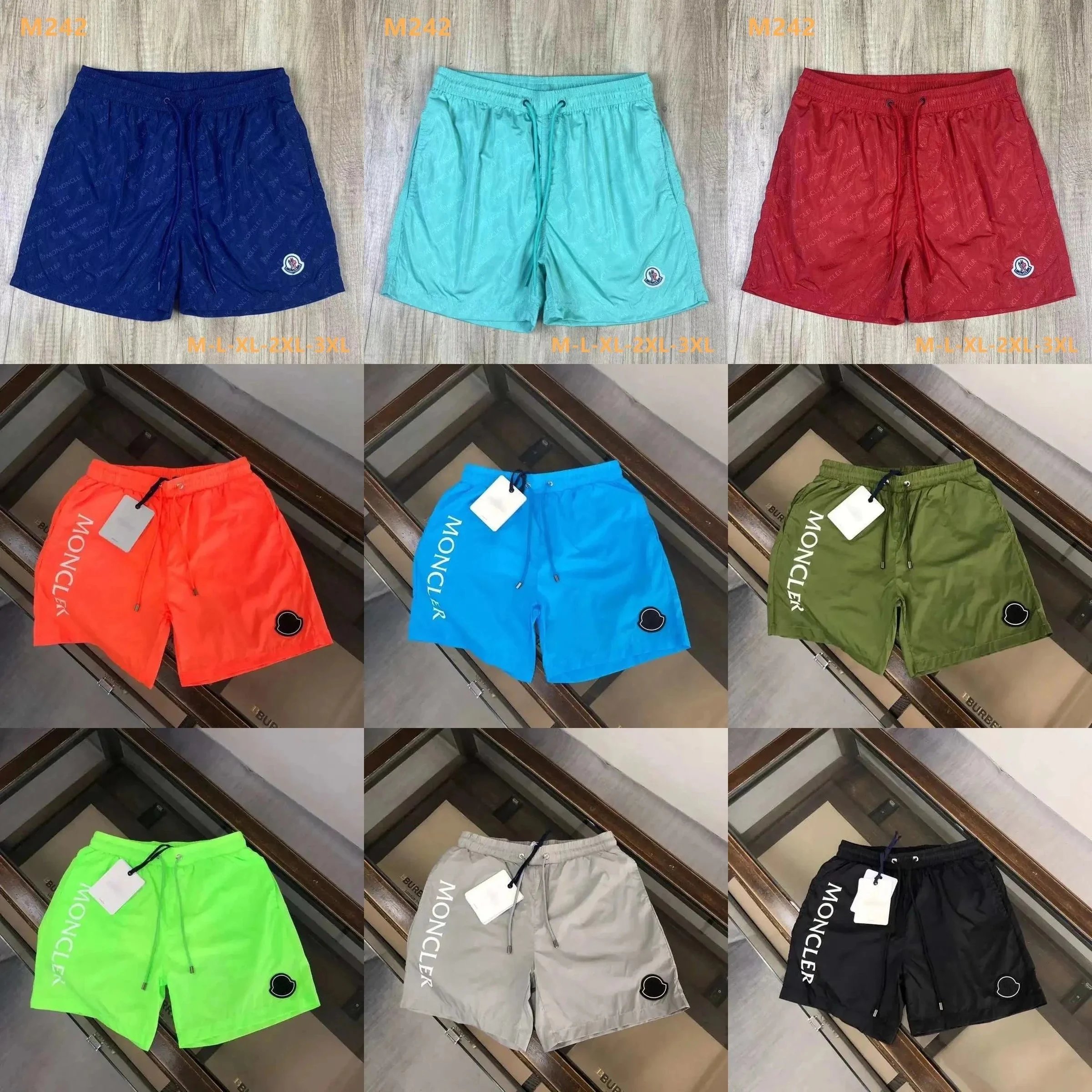 Moncler Logo-Print Swim Shorts