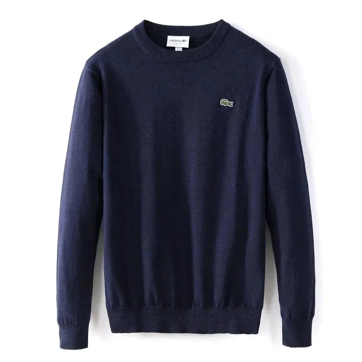 Lacoste Gray V-Neck Sweater Vest and Crewneck Zipper Knit Sweaters