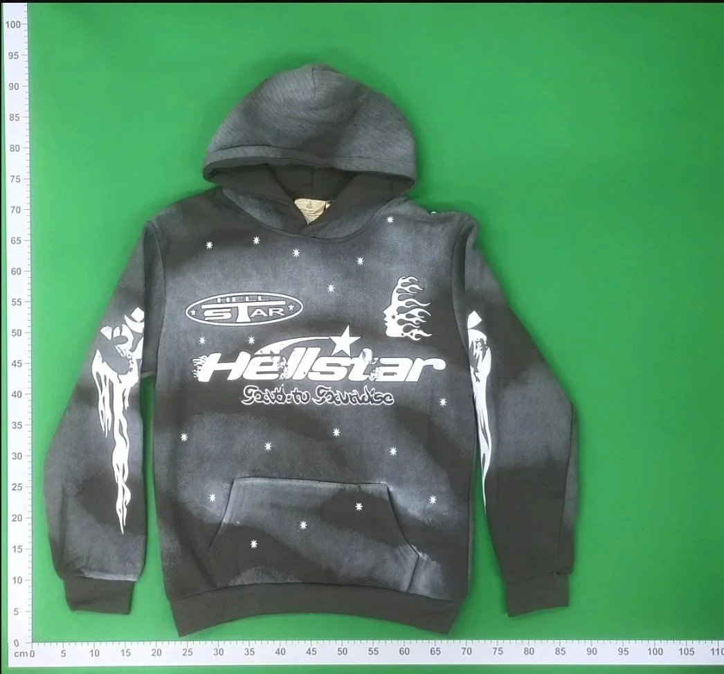 Hellstar Graphic Print Hoodie Multi Color Streetwear