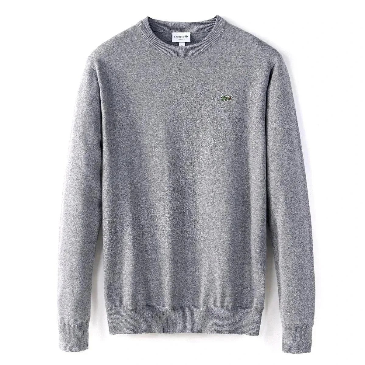 Lacoste Gray V-Neck Sweater Vest and Crewneck Zipper Knit Sweaters