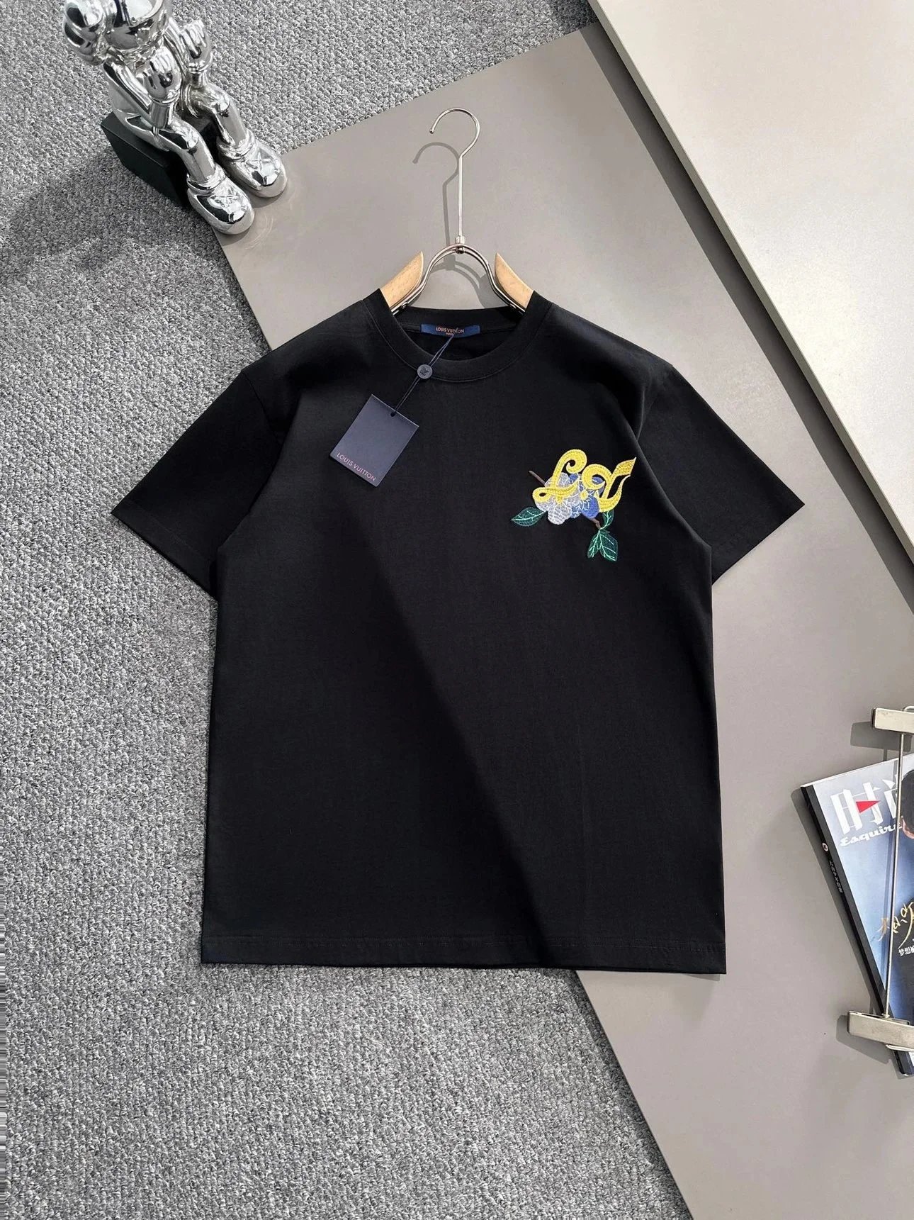 Louis Vuitton Graphic Print White Casual T-Shirt