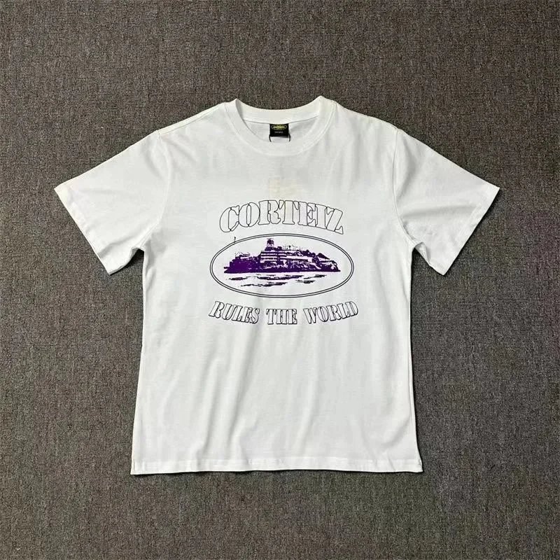 Corteiz Cortez Rules the World White T-Shirt White