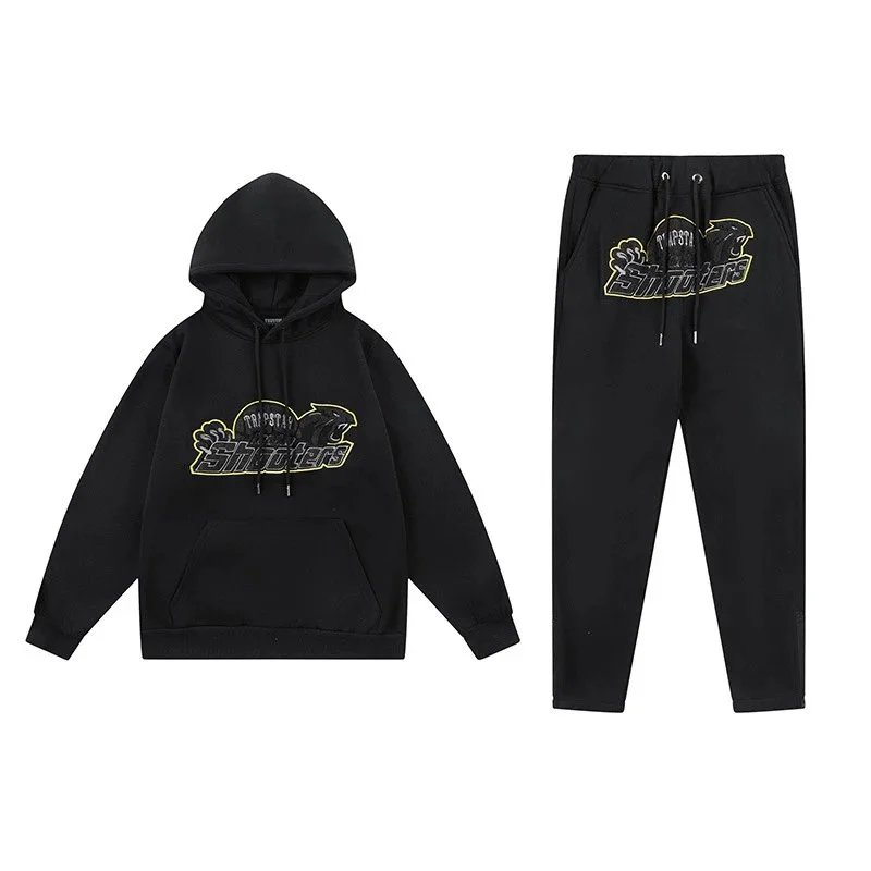 Travstar Rainbow Logo Hoodie and Sweatpants Set Gray - 10