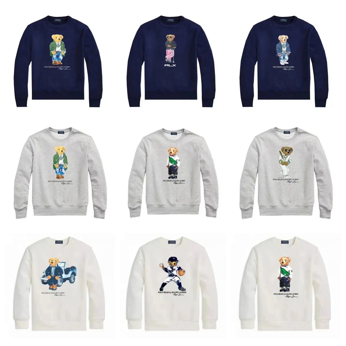 Polo Ralph Lauren RLX Golf Bear Graphic Hoodie Beige product detail 2 in Litbuy spreadsheet finds