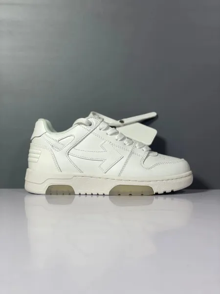 Off-White Diagonal Arrow Low White Sneakers - 1