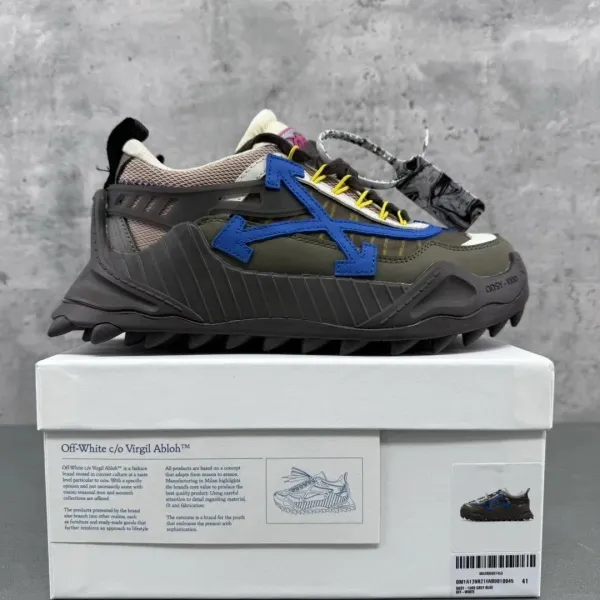 Off-White c/o Virgil Abloh ODYS-1000 Grey Blue Sneakers - 1