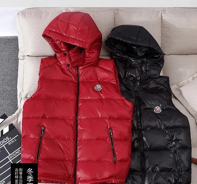 Moncler Down Vest Black Glossy Hooded Outerwear Down Jacket product detail 2 in Litbuy spreadsheet finds