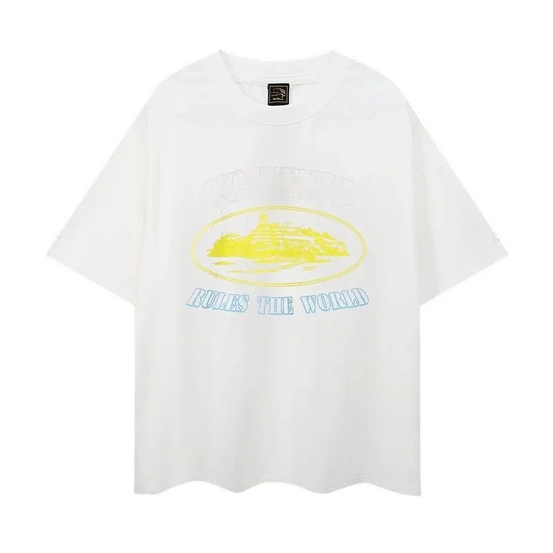 White Oversized Graphic Print T-Shirt