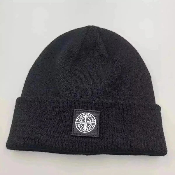 Stone Island Compass Logo Beanie Black product listing in Litbuy spreadsheet finds