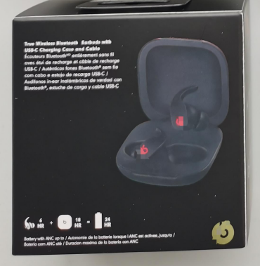 True Wireless Bluetooth Earbuds with USB-C Charging Case Black