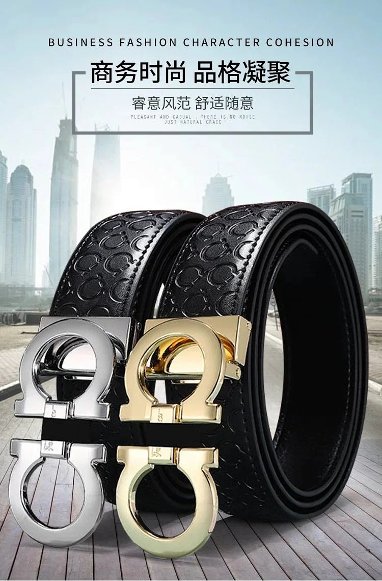 Salvatore Ferragamo Gancini Logo Black Leather Belt product detail 2 in Litbuy spreadsheet finds