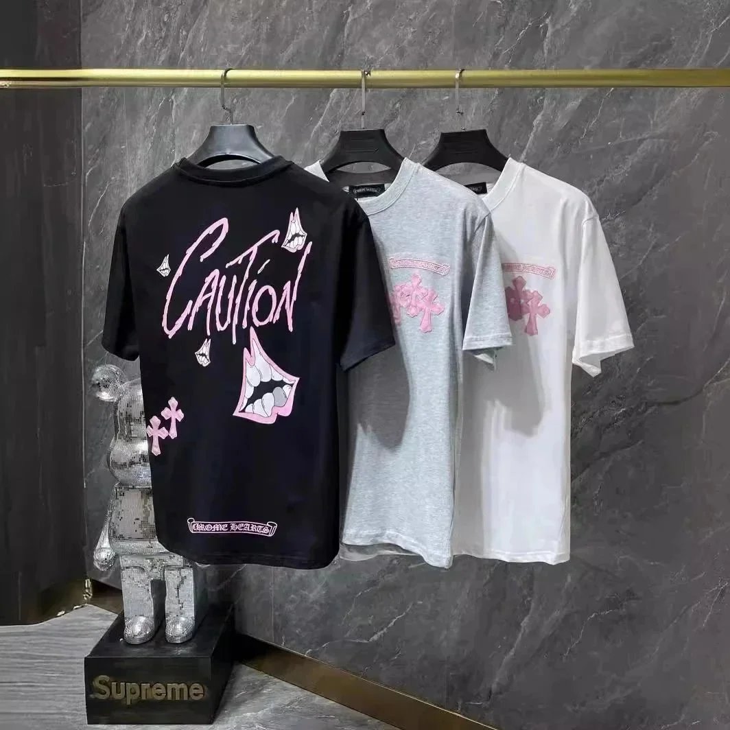 Chrome Hearts Caution Graphic T-Shirt - 000986