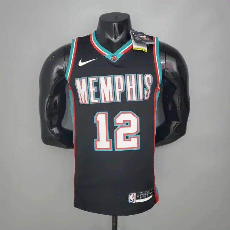 Nike Vancouver Grizzlies 12 Teal Retro Basketball Jersey