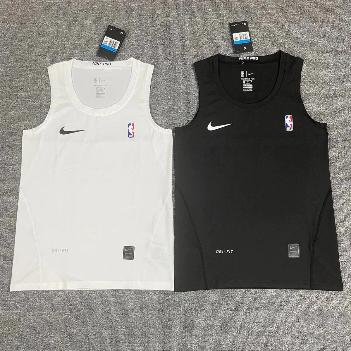 Nike NBA Dri-FIT Pro Base Layer White T-Shirt - 11