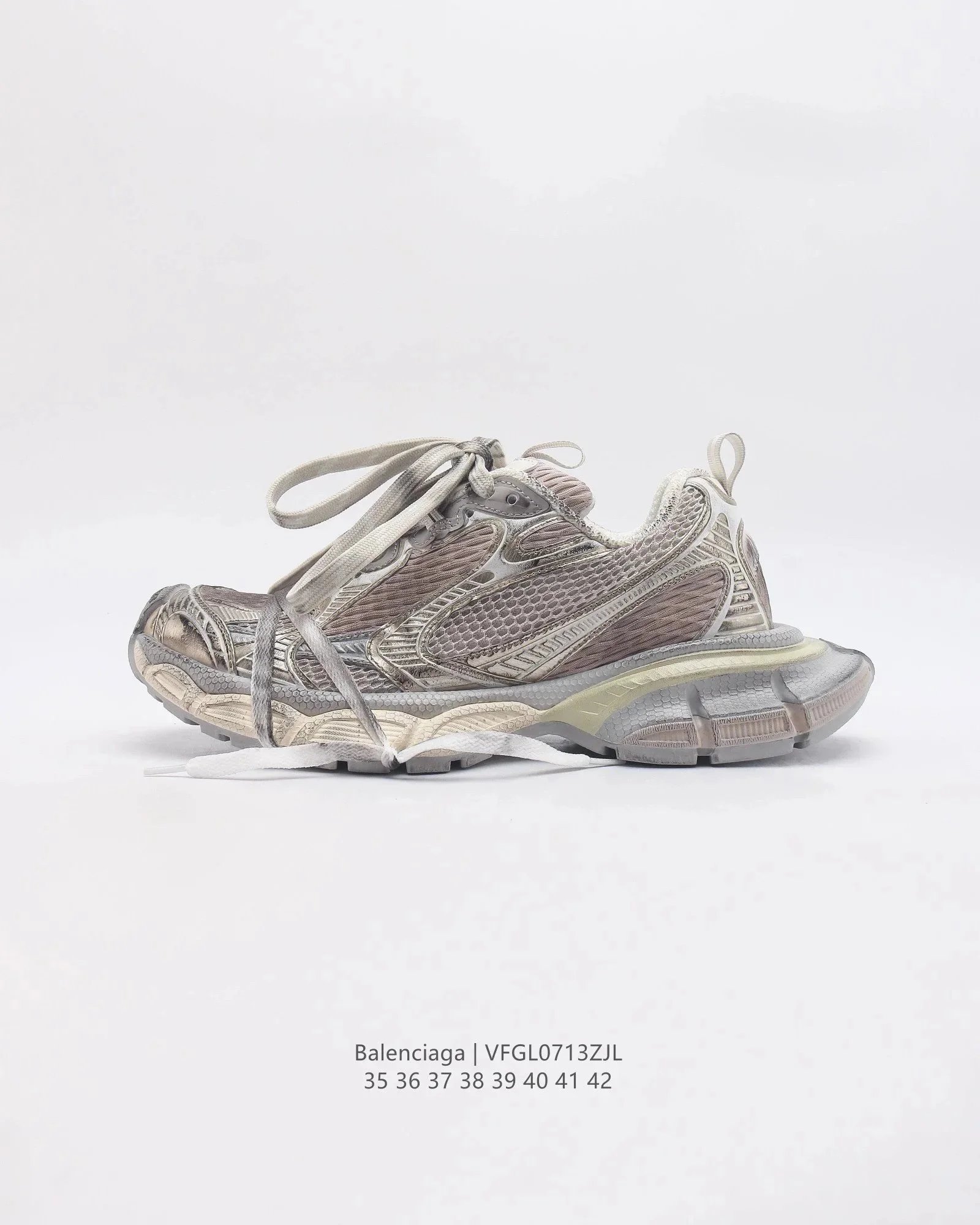 Balenciaga Runner JHGL0708ZJL Black Mesh Sport Sneakers