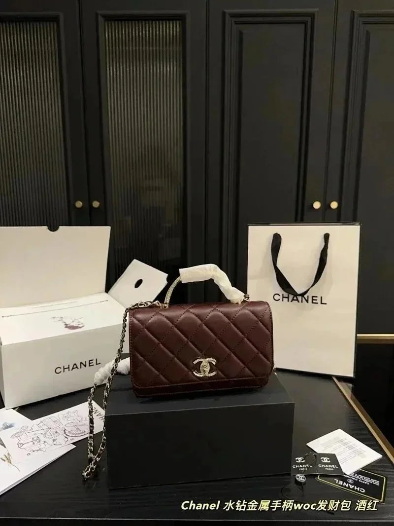 Chanel Handbags Quilted Top-Handle Chain-Strap Handbag image 6