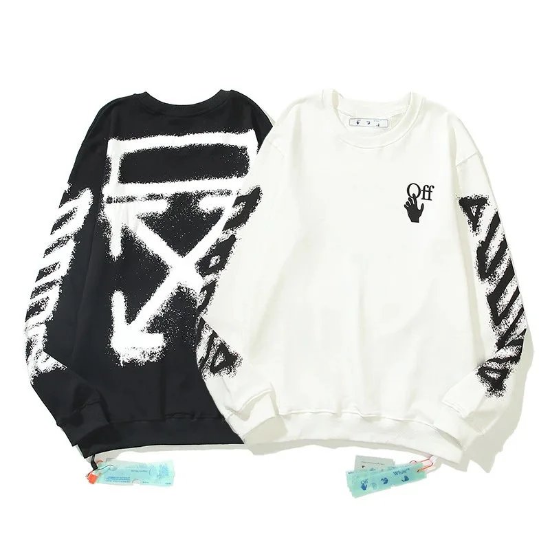 Off-White Arrow Print Black Hoodie - 10