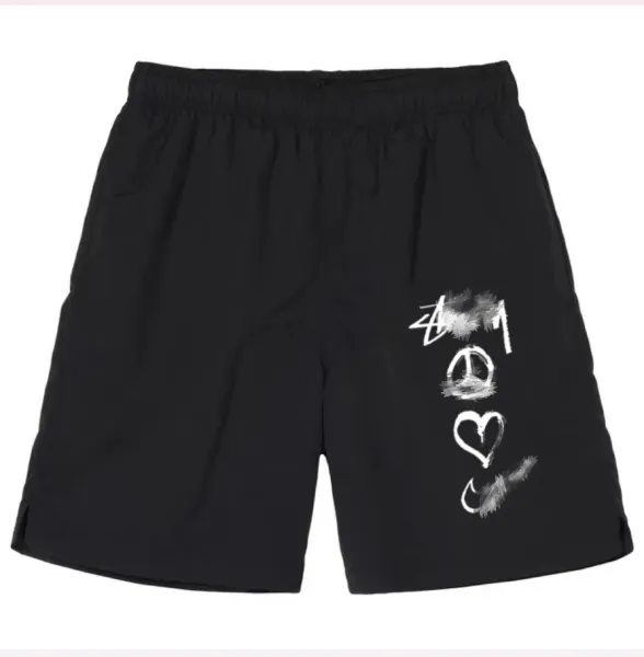 Stüssy Graffiti Logo Mesh Shorts Black - 5