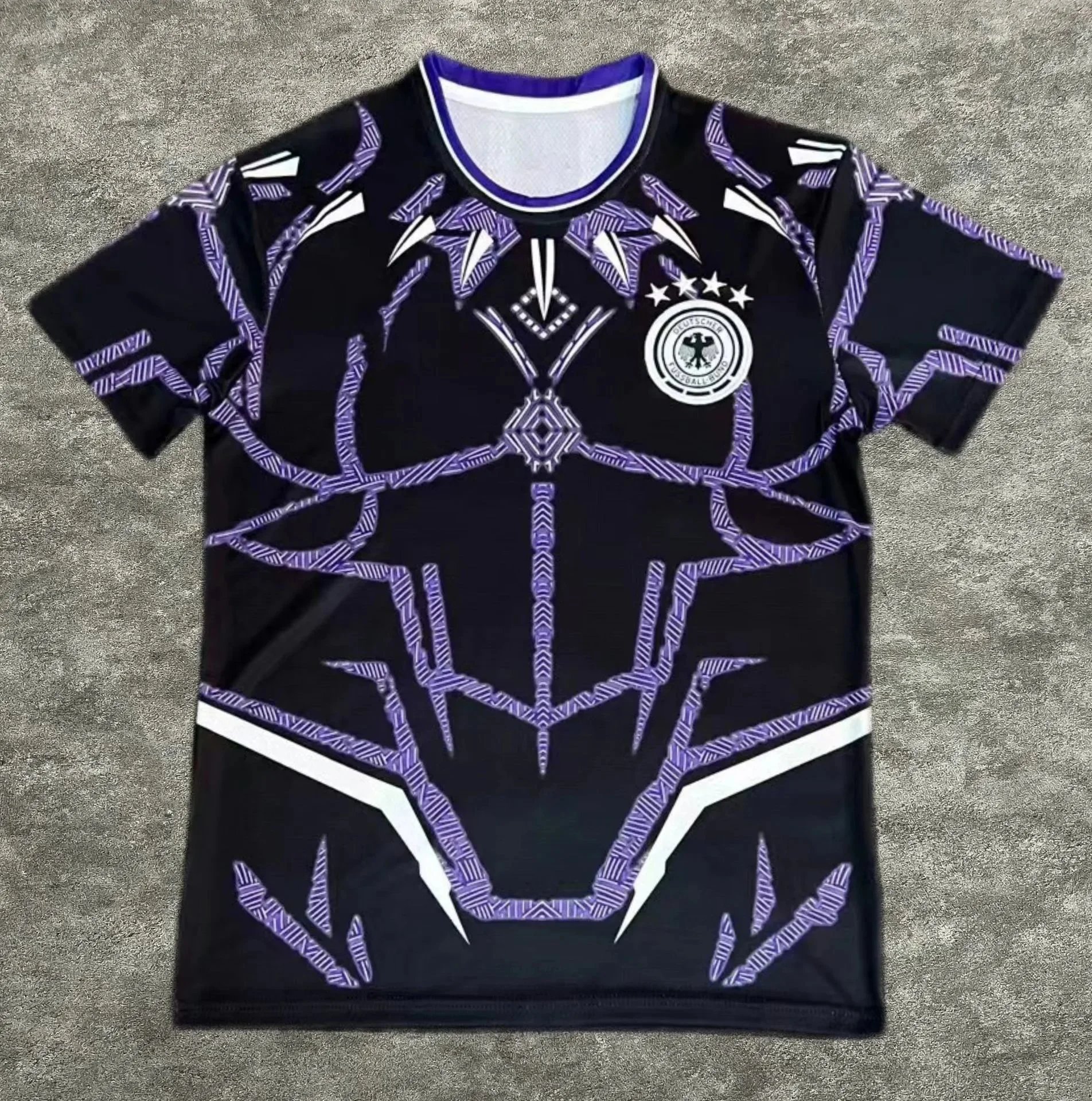 Argentina AFA Blue White Ornate Pattern Soccer Jersey