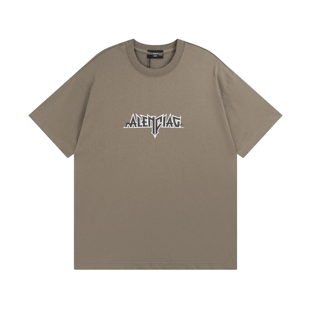 Balenciaga Alenciao Graphic T-Shirt Light Gray product detail 3 in Litbuy spreadsheet finds