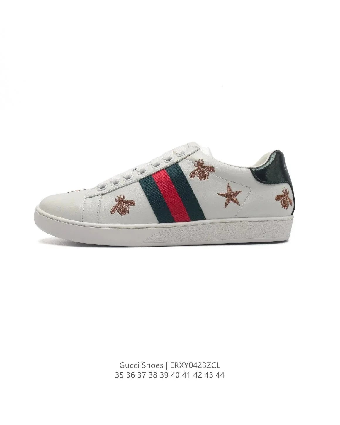 Gucci Rhyton Beige Green Red Web Low Top Sneakers