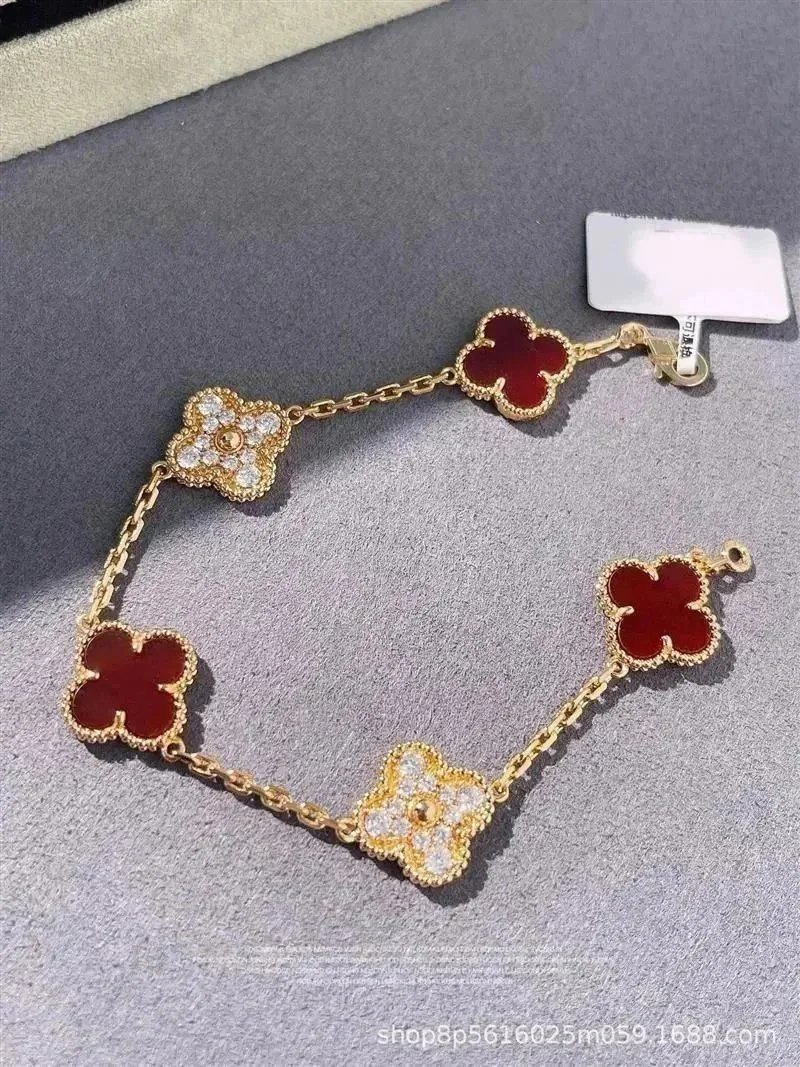 【 With Diamond 】 Rose Gold Red Agate Full