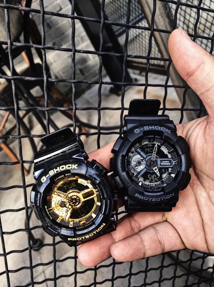Casio G-Shock GA-110 Black Gold Sport Watch